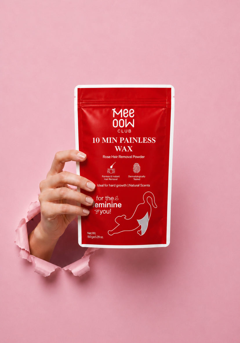 Mee Oow Hair Removal Wax Powder (Red) (150GM)
