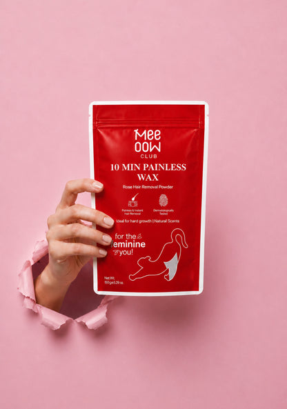 Mee Oow Hair Removal Wax Powder (Red) (150GM)