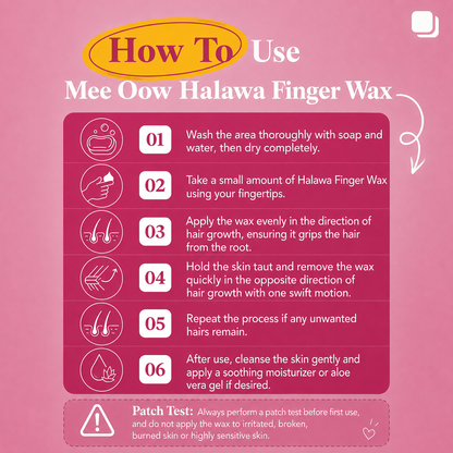 Halawa Finger Wax – Rose, Chocolate & Avocado Variants