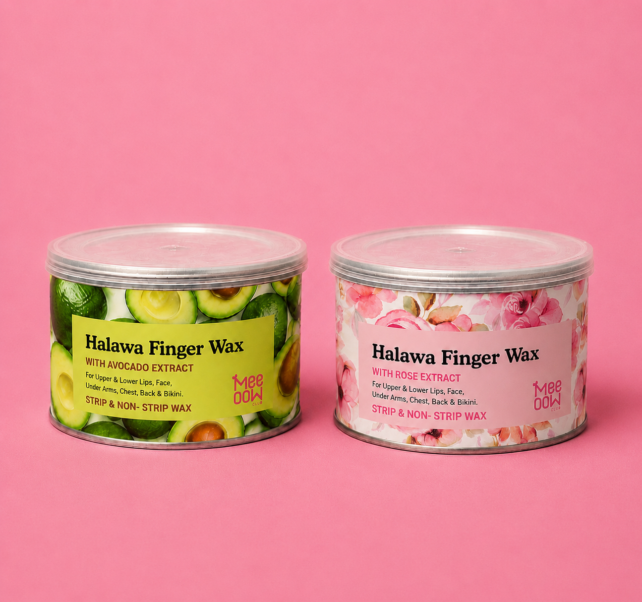 Halawa Finger Wax – Rose, Chocolate & Avocado Variants
