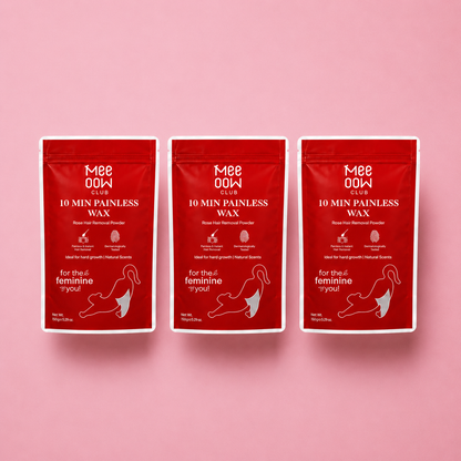 Mee Oow Hair Removal Wax Powder (Red) (150GM)