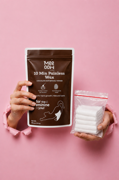 Product Title

Mee Oow Club 10 Min Painless Wax | Chocolate Hair Removal Powder + Free Wipes | 150g