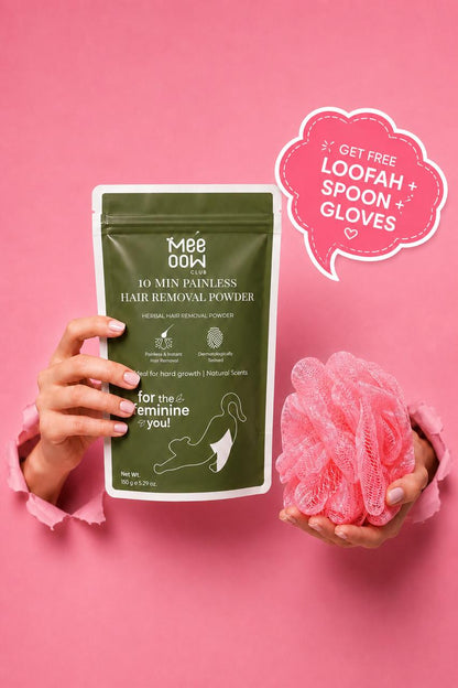 Mee Oow Club 10 Min Painless Hair Removal Powder – Rose 150g