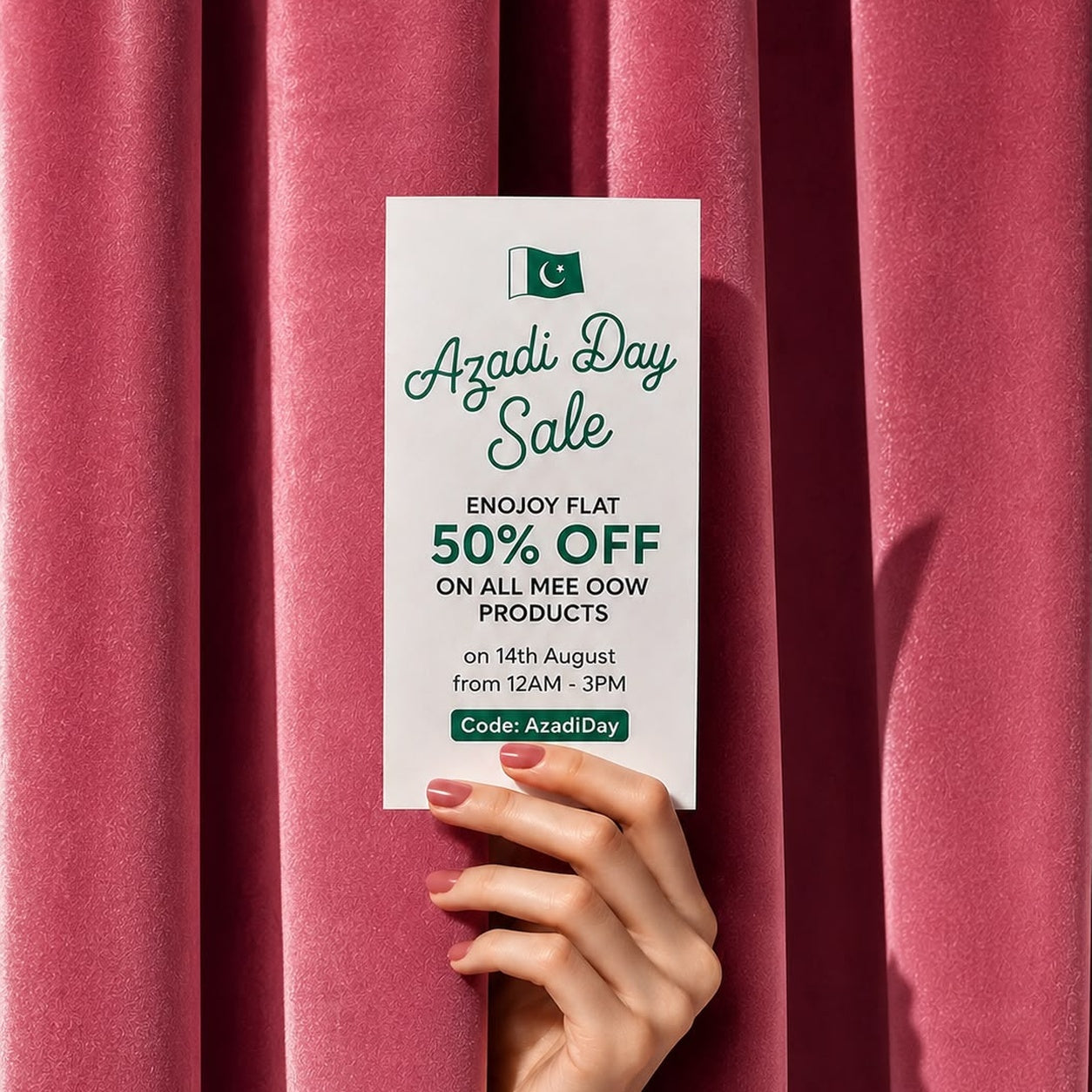 Limited-time Azadi gift offer: free Niconi De-Tan Pack Cream on orders above Rs. 2000